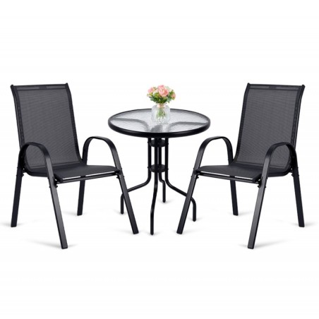 Aiakomplekt: ümmargune laud ja 2 aiatooli | FreshDesign.ee