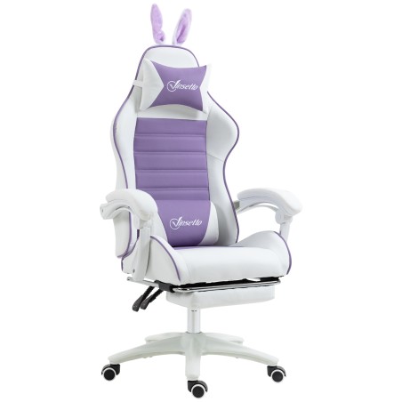 Ergonoomiline mänguritool nimmetoe, jalatoe ja jänesekõrvadega padjaga, lilla
