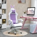 Ergonoomiline mänguritool nimmetoe, jalatoe ja jänesekõrvadega padjaga, lilla