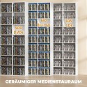 Meediariiul 835 CD-le või 500 DVD-le, 27 lahtrit, valge