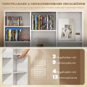 Meediariiul 835 CD-le või 500 DVD-le, 27 lahtrit, valge