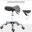 Kõrgusreguleeritav pöörlev sadulataburet kunstnahast istmega, tumehall