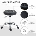 2 reguleeritava kõrgusega ratastel pöördpukki, 48–63 cm, mustad