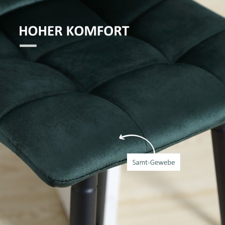 2 baaritooli komplekt pehme istme ja terasraamiga, roheline