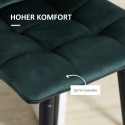 2 baaritooli komplekt pehme istme ja terasraamiga, roheline