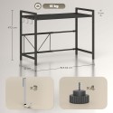 Pikendatav metallist mikrolaineriiul 3 konksuga, 40 cm, must