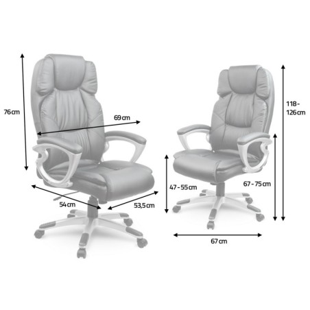 Nahkne kontoritool Sofotel must | FreshDesign.ee