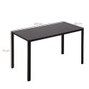 Moodsa disainiga söögi- ja köögilaud 120 × 60 × 75 cm, must
