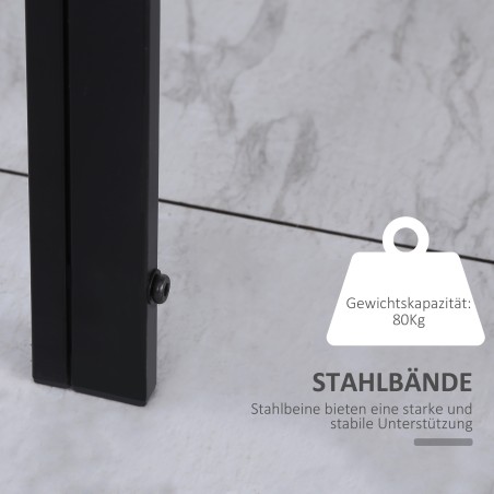 Moodsa disainiga söögi- ja köögilaud 120 × 60 × 75 cm, must