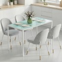 Moodsa disainiga söögi- ja köögilaud 120 × 60 × 75 cm, valge
