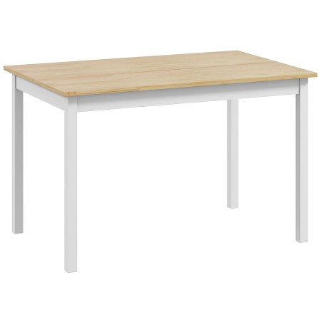 Puidust söögilaud maamaja stiilis, 120 × 75 cm, naturaalne