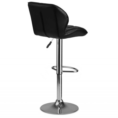 Baaritool seljatoega, must, Castel - 2 tk | FreshDesign.ee