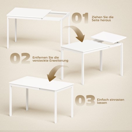Pikendatav söögilaud 80–120 cm 4–6 inimesele, naturaalne
