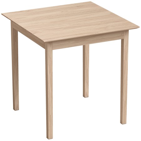 Kandiline naturaalset puitu meenutav köögi- ja söögilaud, 75 × 75 × 76 cm