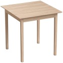 Kandiline naturaalset puitu meenutav köögi- ja söögilaud, 75 × 75 × 76 cm