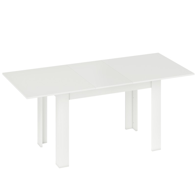 Pikendatav söögilaud 140/180 × 80 cm, 6–8 inimesele, valge