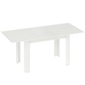 Pikendatav söögilaud 140/180 × 80 cm, 6–8 inimesele, valge