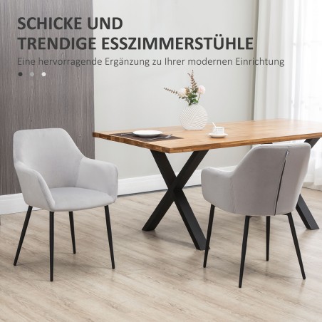 Söögitoa toolide komplekt, 54 × 57 × 80 cm, helehall