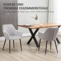 Söögitoa toolide komplekt, 54 × 57 × 80 cm, helehall