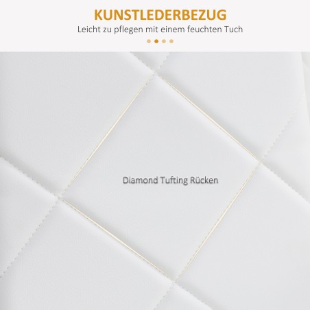 4 söögitooli komplekt, 41 × 50 × 97 cm, valge