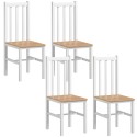 4-osaline täispuidust köögitoolide komplekt, 38,5 × 47,5 × 99 cm, naturaalne