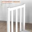 2-osaline täispuidust köögitoolide komplekt, 38,5 × 47,5 × 99 cm, valge