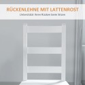2-osaline puidust köögitoolide komplekt liistudega seljatoega, valge