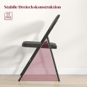 2 kokkupandava kontoritooli komplekt, kunstnahk, must