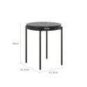 4-osaline virnastatavate köögitaburettide komplekt, kuni 100 kg, tumehall
