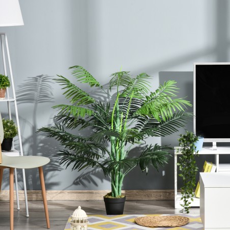 Kunstpalm potis 18 palmilehega, 125 cm