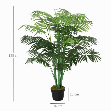 Kunstpalm potis 18 palmilehega, 125 cm