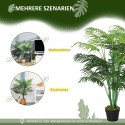Kunstpalm potis 18 palmilehega, 125 cm