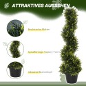 Kunstlik spiraalne seedripuu potiga, 90 cm, roheline