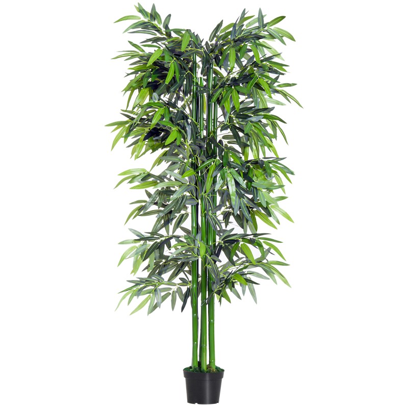Kunstbambus, 180 cm, roheline ja must