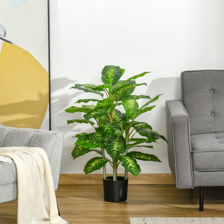 Kunsttaim tsemendipotis, sise- ja välistingimustesse, 95 cm, roheline