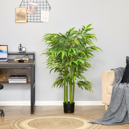 Kunstbambus potis, 780 lehte, 140 cm, roheline
