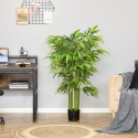 Kunstbambus potis, 780 lehte, 140 cm, roheline
