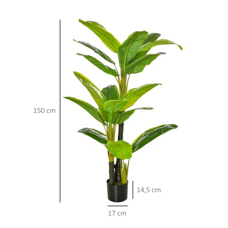 Kunstlik banaanipuu potis, 150 cm, siseruumidesse