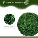 2 kunstpukspuu komplekt UV-kaitsega, roheline