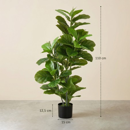 Kunstlik fikus potis, 110 cm, 90 lehega