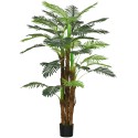 Kunstpalm realistlike okstega, 1,6 m, potiga, pruunikasroheline