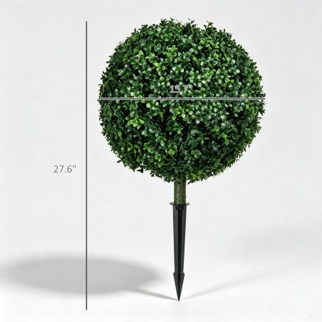 Kunstpukspuud 2 tk, realistlikud ja ilmastikukindlad, 70 cm