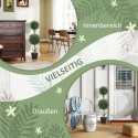 2-osaline UV-kaitsega kunstpukspuude komplekt pottidega, roheline