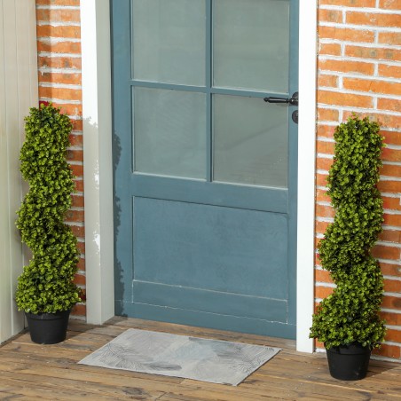 2-osaline 90 cm kunsttaimede komplekt pottides, roheline