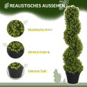 2-osaline 90 cm kunsttaimede komplekt pottides, roheline