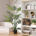 UV-kindel kunstpalm 16 plastlehe ja plastpotiga, roheline