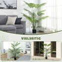 UV-kindel kunstpalm 16 plastlehe ja plastpotiga, roheline