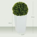 2 kunstlikku eukalüptipalli potis, UV-kaitse, 65 cm, roheline