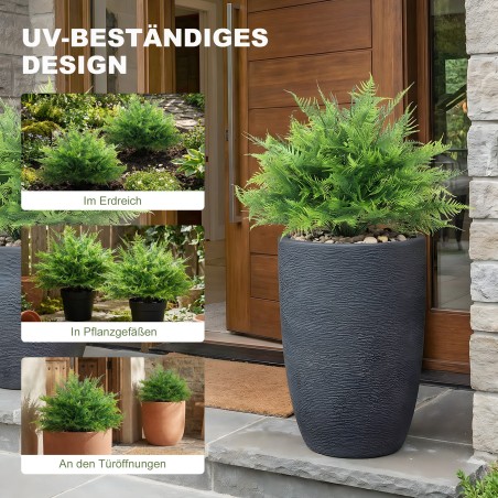 2-osaline 60 cm UV-kindlate kunstlike Bostoni sõnajalgade komplekt