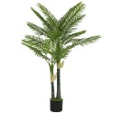 150 cm kõrgune kunstpalm 16 lehe ja potiga, roheline
